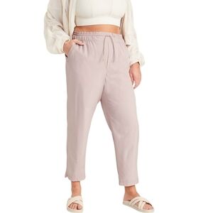 Old Navy High Waisted Stretchtech Cropped Taper Pants In Icelandic Mineral M